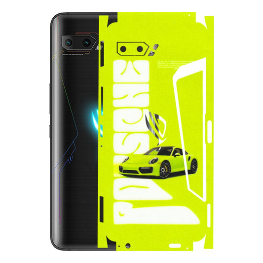 ASUS Phone Skins (All Models) - Lime Green Porche - 3D Embossed Finish (L-30) Asus ROG Phone 2