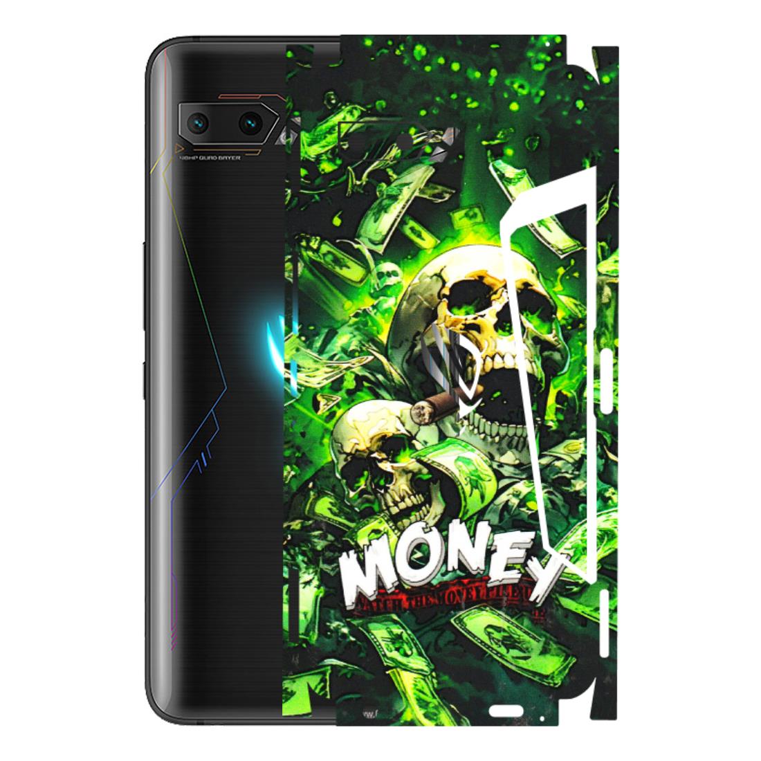 ASUS Phone Skins (All Models) - Skull Money - 3D Embossed Finish (L-303) Asus ROG Phone 2