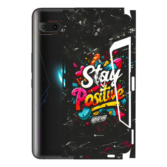 ASUS Phone Skins (All Models) - Stay Positive Black - 3D Embossed Finish (L-31) Asus ROG Phone 2