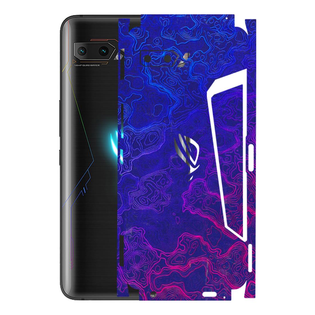 ASUS Phone Skins (All Models) - Purple Ripples Swirl - 3D Embossed Finish (L-314) Asus ROG Phone 2