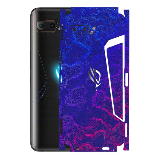 ASUS Phone Skins (All Models) - Purple Ripples Swirl - 3D Embossed Finish (L-314) Asus ROG Phone 2