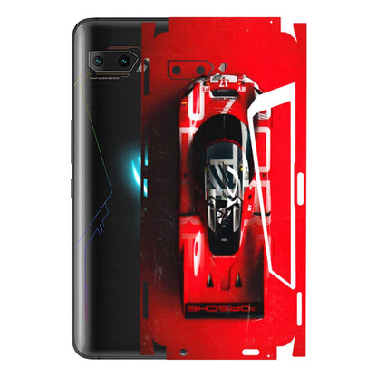 ASUS Phone Skins (All Models) - Red Porsche Car Logo - 3D Embossed Finish (L-315) Asus ROG Phone 2