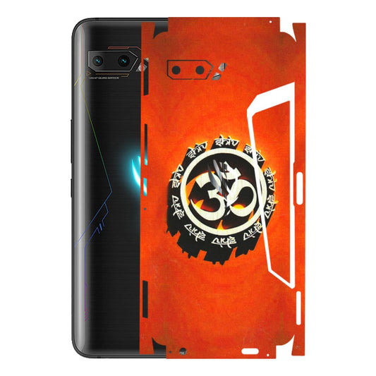 ASUS Phone Skins (All Models) - Aum Shiv Orange - 3D Embossed Finish (L-32) Asus ROG Phone 2