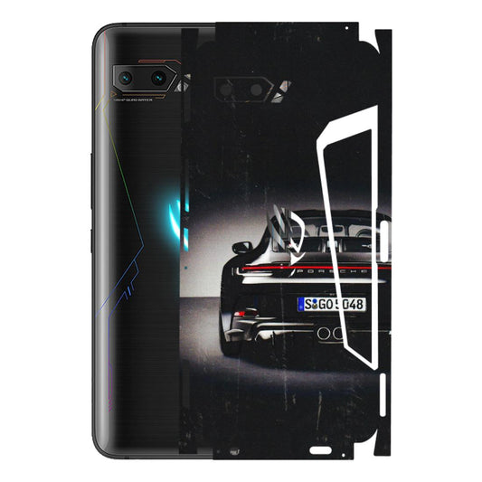ASUS Phone Skins (All Models) - New Black Porsche GT3 - 3D Embossed Finish (L-327) Asus ROG Phone 2