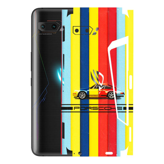 ASUS Phone Skins (All Models) - Multicolour Porche - 3D Embossed Finish (L-39) Asus ROG Phone 2