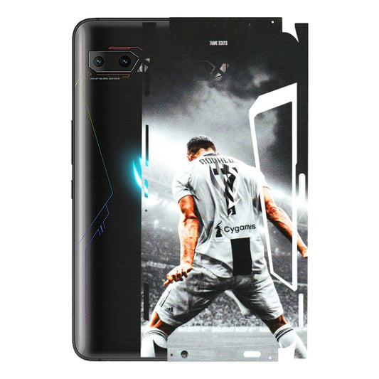 ASUS Phone Skins (All Models) - Ronaldo CR7 Crazy - 3D Embossed Finish (L-44) Asus ROG Phone 2