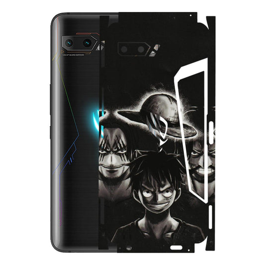 ASUS Phone Skins (All Models) - Black Luffy Hat - 3D Embossed Finish (L-57) Asus ROG Phone 2