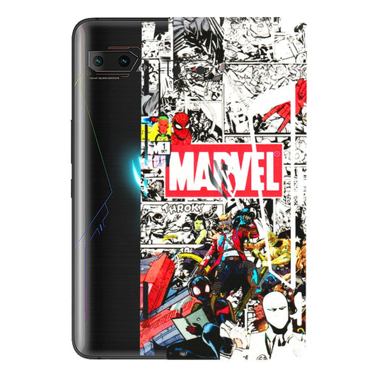 ASUS Phone Skins (All Models) - Marvel Colorful Comic - 3D Embossed Finish (L-64) Asus ROG Phone 2