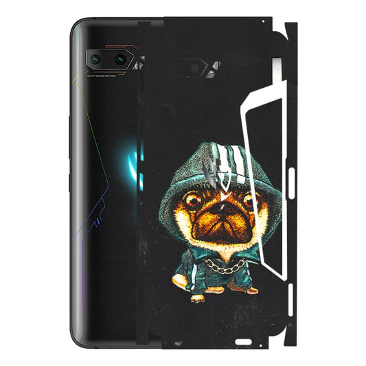ASUS Phone Skins (All Models) - Puppy N Hoodie - 3D Embossed Finish (L-90) Asus ROG Phone 2