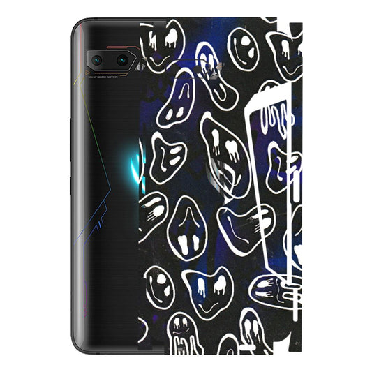 ASUS Phone Skins (All Models) - Distorted Smileys - 3D Embossed Finish (L-92) Asus ROG Phone 2