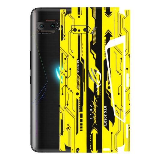 ASUS Phone Skins (All Models) - Yellow Cyberpunk - 3D Embossed Finish (L-93) Asus ROG Phone 2