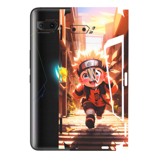 ASUS Phone Skins (All Models) - Naruto Cute Toon Running - Matte Finish (M-04) Asus ROG Phone 2