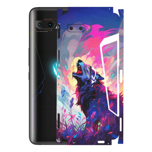ASUS Phone Skins (All Models) - New Wild Wolf Abstract - Matte Finish (M-125) Asus ROG Phone 2