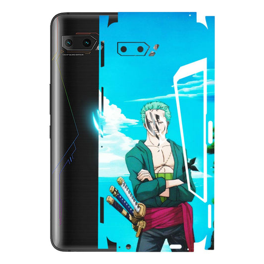 ASUS Phone Skins (All Models) - Cool Swordman Zoro Anime - Matte Finish (M-143) Asus ROG Phone 2