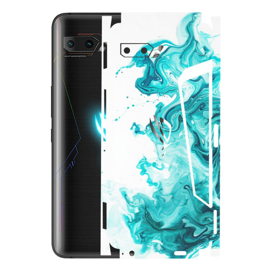 ASUS Phone Skins (All Models) - Sky Blue Abstract Colour - Matte Finish (M-146) Asus ROG Phone 2
