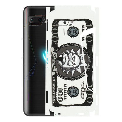 ASUS Phone Skins (All Models) - Rick And Morty Hundred Dollar Anime - Matte Finish (M-161) Asus ROG Phone 2