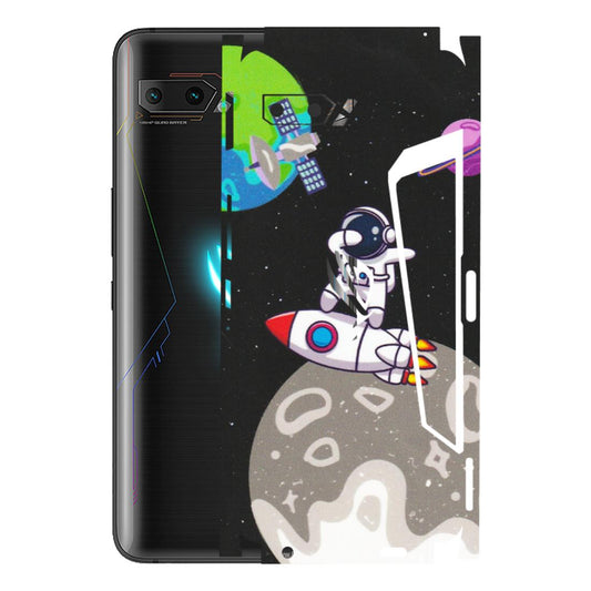ASUS Phone Skins (All Models) - Astronaut Vibing Toon Running - Matte Finish (M-39) Asus ROG Phone 2