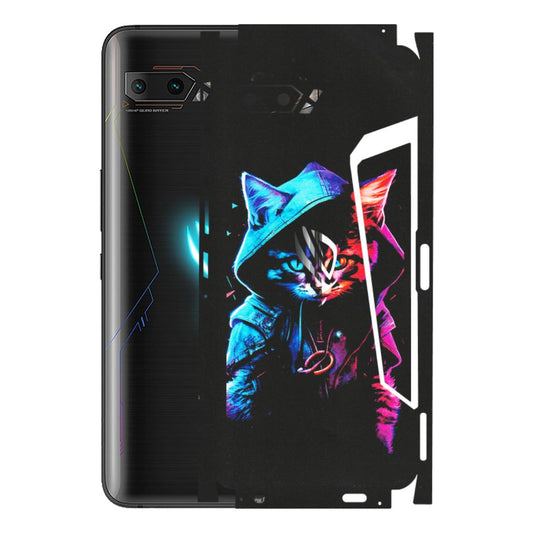 ASUS Phone Skins (All Models) - Cyberpunk Cat - Matte Finish (M-45) Asus ROG Phone 2