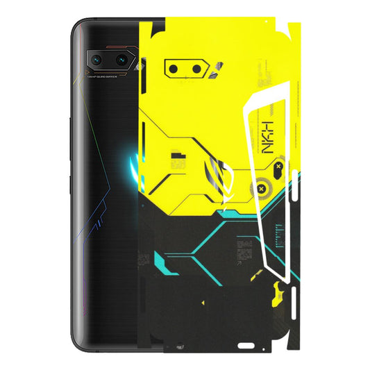 ASUS Phone Skins (All Models) - Black Yellow Technica - Matte Finish (M-53) Asus ROG Phone 2