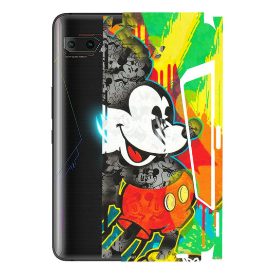ASUS Phone Skins (All Models) - Multiple Mickey With Colourful Texture - Matte Finish (M-84) Asus ROG Phone 2