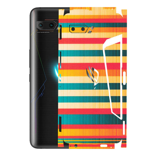 ASUS Phone Skins (All Models) - Colourful Stripes Soothing Effect - Matte Finish (M-86) Asus ROG Phone 2