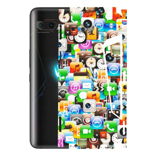 ASUS Phone Skins (All Models) - All Apple Icons - Matte Finish (M-93) Asus ROG Phone 2