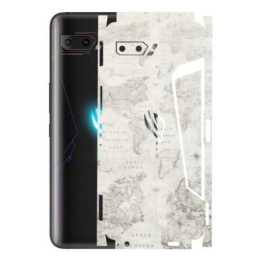 ASUS Phone Skins (All Models) - World Travel Map - Transparent Finish (T-04) Asus ROG Phone 2