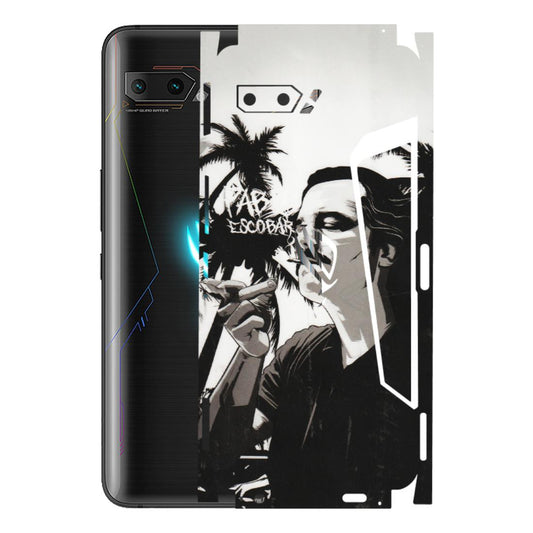 ASUS Phone Skins (All Models) - Pab Escobar - Transparent Finish (T-05) Asus ROG Phone 2