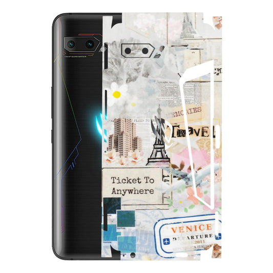 ASUS Phone Skins (All Models) - Travel Memories - Transparent Finish (T-09) Asus ROG Phone 2