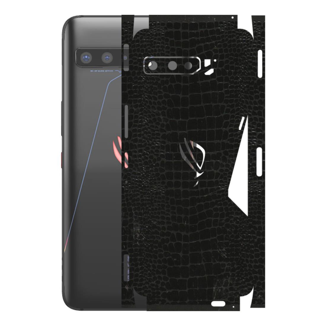 ASUS Phone Skins (All Models) - Snake Leather Black - 3D Embossed Finish (L-107) Asus ROG Phone 3