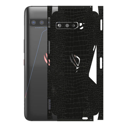ASUS Phone Skins (All Models) - Snake Leather Black - 3D Embossed Finish (L-107) Asus ROG Phone 3