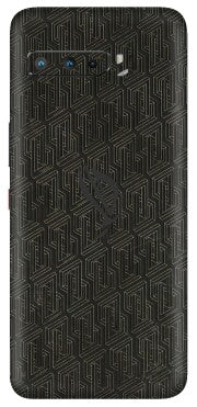 ASUS Phone Skins (All Models) - Black Abstract Pattern - 3D Embossed Finish (L-117) Asus ROG Phone 3