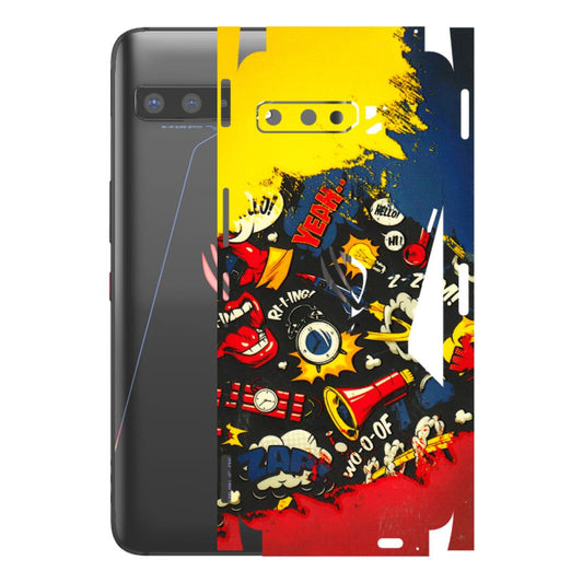 ASUS Phone Skins (All Models) - Pacific Doodle Art - 3D Embossed Finish (L-120) Asus ROG Phone 3