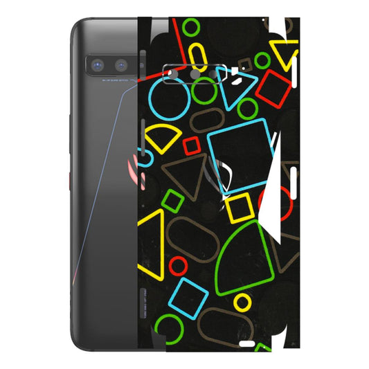 ASUS Phone Skins (All Models) - Black Shapes - 3D Embossed Finish (L-131) Asus ROG Phone 3