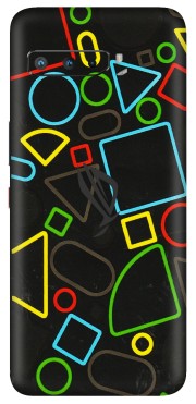 ASUS Phone Skins (All Models) - Black Shapes - 3D Embossed Finish (L-131) Asus ROG Phone 3