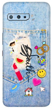 ASUS Phone Skins (All Models) - Denim Jeans Pocket - 3D Embossed Finish (L-134) Asus ROG Phone 3