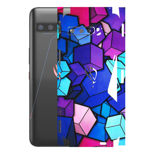 ASUS Phone Skins (All Models) - Cube Doodle - 3D Embossed Finish (L-141) Asus ROG Phone 3