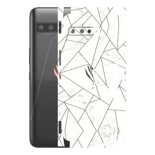 ASUS Phone Skins (All Models) - Luxury White Marble Effect - 3D Embossed Finish (L-168) Asus ROG Phone 3