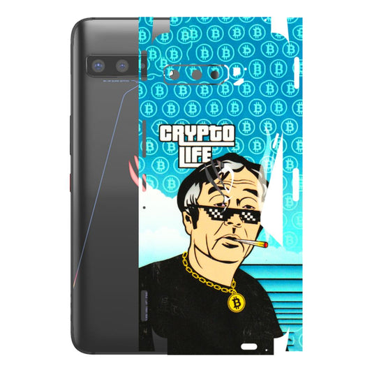 ASUS Phone Skins (All Models) - Crypto Thug Life - 3D Embossed Finish (L-179) Asus ROG Phone 3
