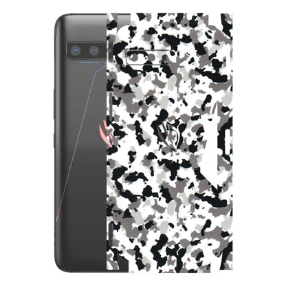 ASUS Phone Skins (All Models) - White Black Camouflage - 3D Embossed Finish (L-18) Asus ROG Phone 3