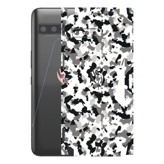 ASUS Phone Skins (All Models) - White Black Camouflage - 3D Embossed Finish (L-18) Asus ROG Phone 3