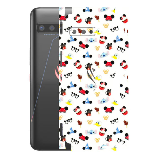 ASUS Phone Skins (All Models) - Minnie Mouse & Donald Doodles s - 3D Embossed Finish (L-194) Asus ROG Phone 3