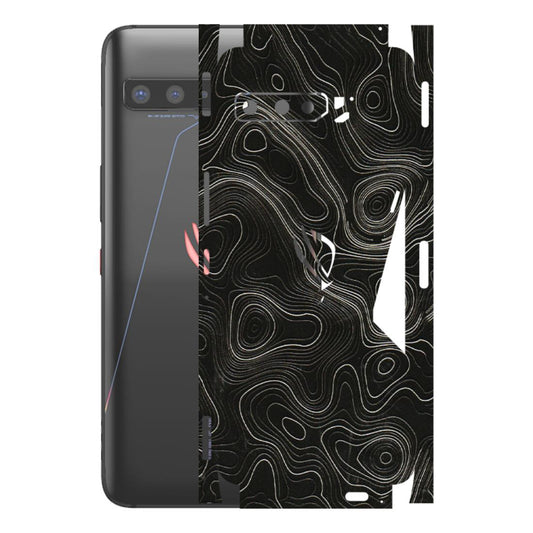 ASUS Phone Skins (All Models) - Black Swirl - 3D Embossed Finish (L-196) Asus ROG Phone 3