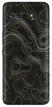 ASUS Phone Skins (All Models) - Black Swirl - 3D Embossed Finish (L-196) Asus ROG Phone 3