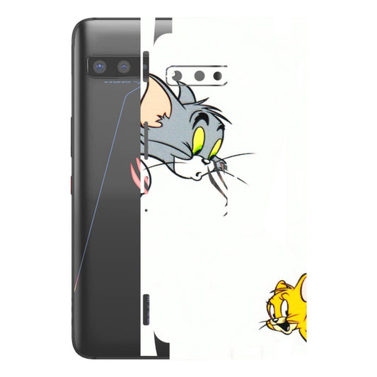 ASUS Phone Skins (All Models) - Cute Tom And Jerry - 3D Embossed Finish (L-220) Asus ROG Phone 3
