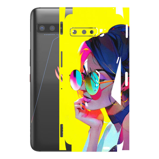 ASUS Phone Skins (All Models) - Bold Stylish Girl - 3D Embossed Finish (L-222) Asus ROG Phone 3