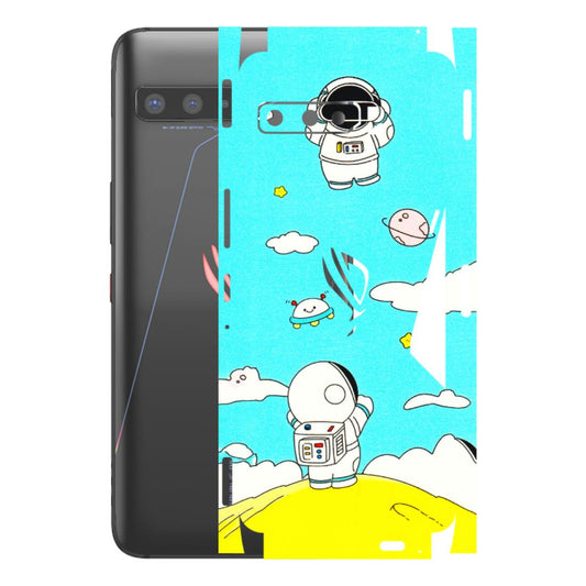 ASUS Phone Skins (All Models) - Blue Skies Astro Float - 3D Embossed Finish (L-230) Asus ROG Phone 3