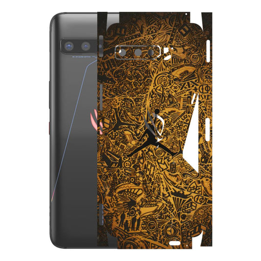 ASUS Phone Skins (All Models) - Premium Gold Basketball Player - 3D Embossed Finish (L-236) Asus ROG Phone 3