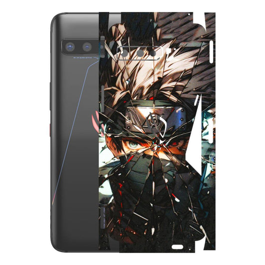 ASUS Phone Skins (All Models) - Kakashi Shattered Glass Effect - 3D Embossed Finish (L-237) Asus ROG Phone 3