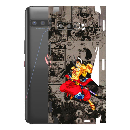 ASUS Phone Skins (All Models) - One Piece Rocket Punch Manga - 3D Embossed Finish (L-25) Asus ROG Phone 3